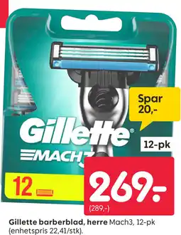 Rusta Gillette barberblad, herre Mach3 tilbud