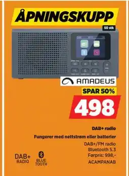 POWER DAB+ radio tilbud