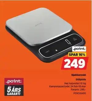 POWER Kjøkkenvekt tilbud