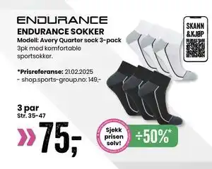 Sport Outlet ENDURANCE SOKKER tilbud