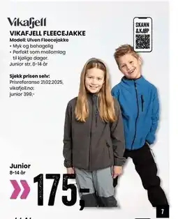 Sport Outlet VIKAFJELL FLEECEJAKKE tilbud