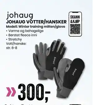 Sport Outlet JOHAUG VOTTER/HANSKER tilbud