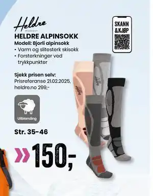 Sport Outlet HELDRE ALPINSOKK tilbud