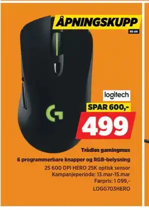 POWER Trådløs gamingmus tilbud