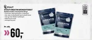 Sport Outlet STAUT KREATIN MONOHYDRAT tilbud