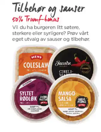 Jacobs Tilbehør og sauser tilbud