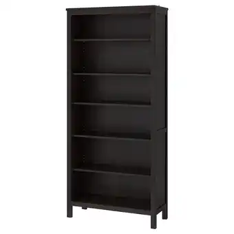 IKEA Hemnes Bokhylle, brunsvart, 90x197 cm tilbud