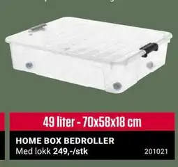Europris HOME BOX BEDROLLER tilbud
