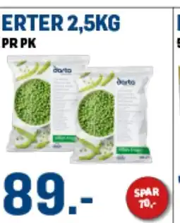 Price Lagerbutikk Erter tilbud