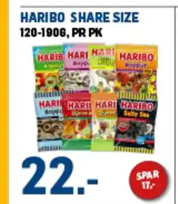 Price Lagerbutikk HARIBO SHARE SIZE tilbud