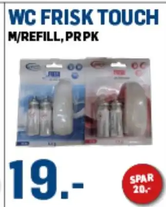 Price Lagerbutikk WC FRISK TOUCH M/REFILL, PRPK tilbud