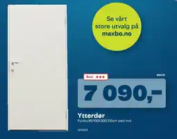 Maxbo Ytterdør tilbud