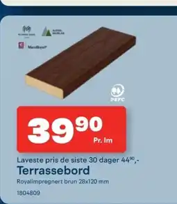 Maxbo Terrassebord tilbud