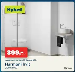 Maxbo Harmoni hvit tilbud