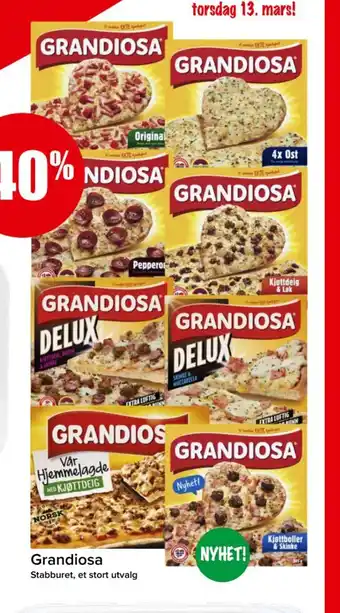 Spar GRANDIOSA tilbud