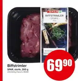 Spar SPAR Biffstrimler tilbud