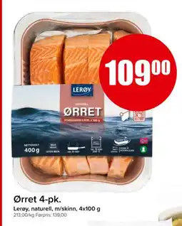 Spar LERØY Ørret 4-pk. tilbud