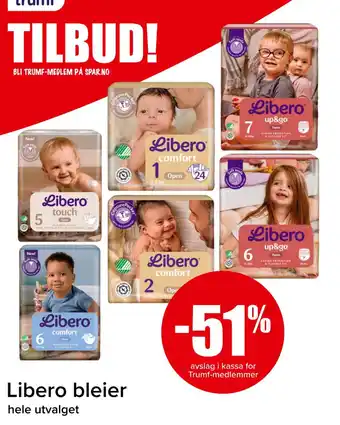 Spar Libero bleier tilbud