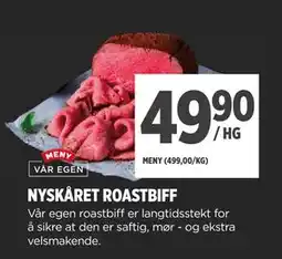 Meny NYSKÅRET ROASTBIFF tilbud