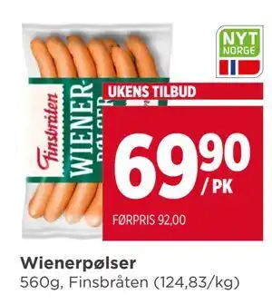 Meny Wienerpølser tilbud