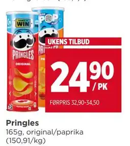 Meny Pringles tilbud