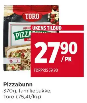 Meny Pizzabunn tilbud