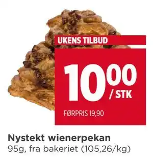 Meny Nystekt wienerpekan tilbud