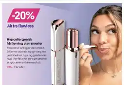 VITA Hypoallergenisk hårfjerning uten smerter Flawless Face gjør det enkelt tilbud