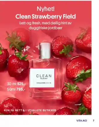 VITA Nyhet! Clean Strawberry Field tilbud