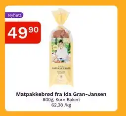 Oda Matpakkebrød fra Ida Gran-Jansen tilbud