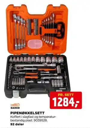 jem & fix PIPENØKKELSETT tilbud