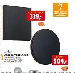 jem & fix ARTEGO VEGGLAMPE tilbud