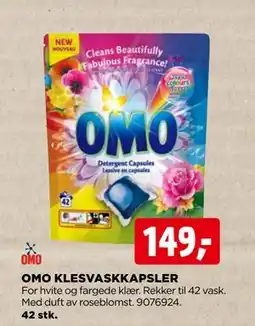 jem & fix OMO KLESVASKKAPSLER tilbud