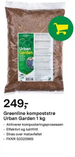 Felleskjøpet Greenline kompoststrø Urban Garden tilbud