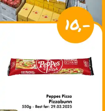 Havaristen Peppes Pizza Pizzabunn tilbud