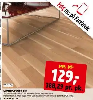 jem & fix LAMINATGULV EIK tilbud