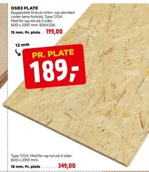 jem & fix OSB3 PLATE tilbud