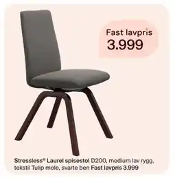 Møbelringen Stressless Laurel spisestol tilbud