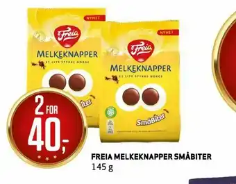 Bunnpris Freia melkeknapper småbiter tilbud