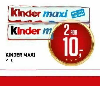 Bunnpris KINDER MAXI tilbud