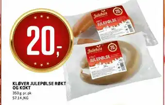Kløverjulepølse røkt og kokt