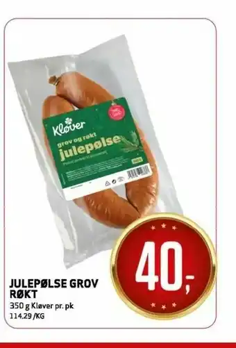 Bunnpris Julepølse grov røkt tilbud