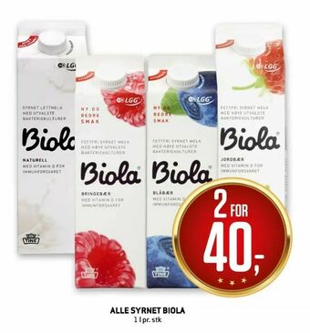 Bunnpris Alle syrnet biola tilbud