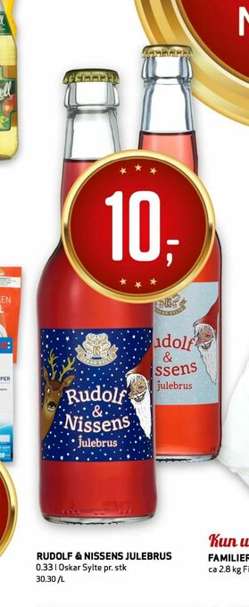 Bunnpris Rudolf & nissens julebrus tilbud
