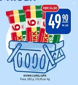 Rema 1000 KVIKK LUNSJ 6PK tilbud