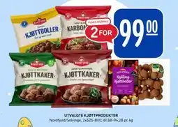 Rema 1000 UTVALGTE KJØTTPRODUKTER tilbud