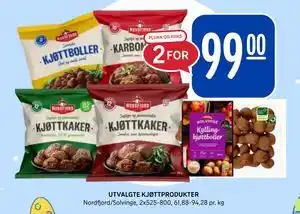 Rema 1000 UTVALGTE KJØTTPRODUKTER tilbud