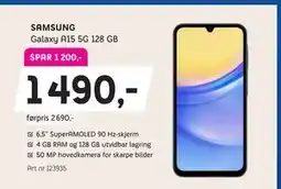 ELON SAMSUNG Galaxy A15 5G 128 GB tilbud