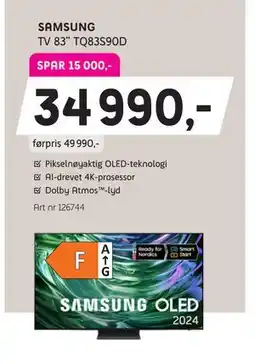 ELON SAMSUNG TV 83” TQ83S90D tilbud