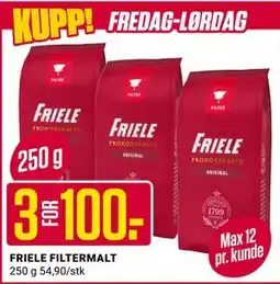 Europris FRIELE FILTERMALT tilbud